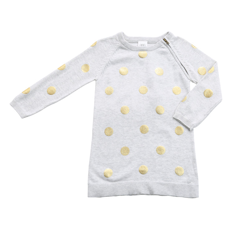 Egg Gold Polka Dot Emily Dress