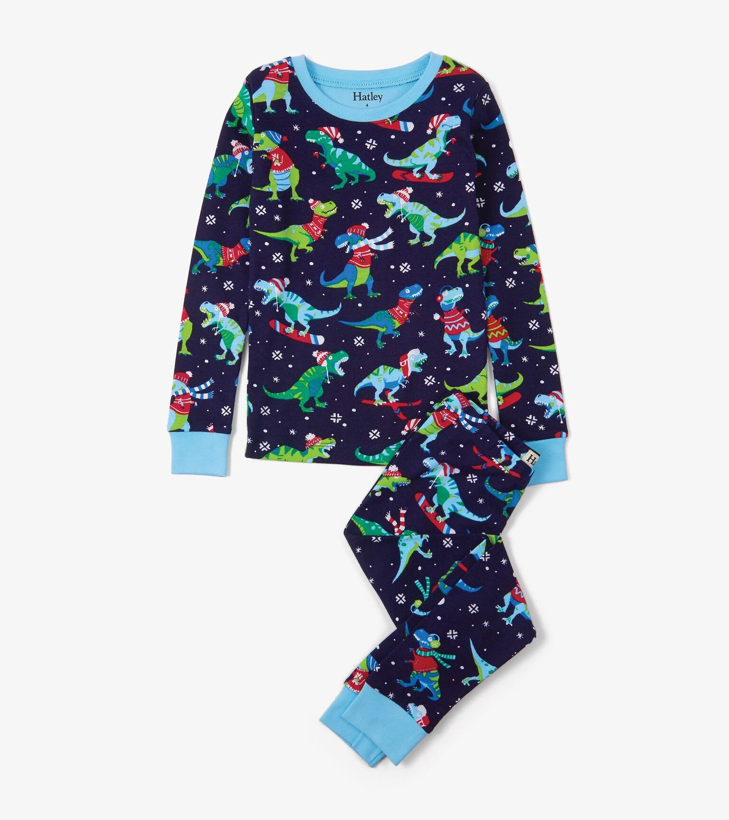 Hatley Winter T-Rex Pajamas