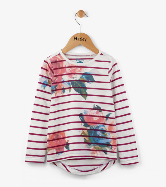 Hatley Classic Rose Stripes Tee