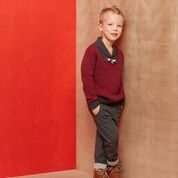 Hatley Maroon Toggle Sweater