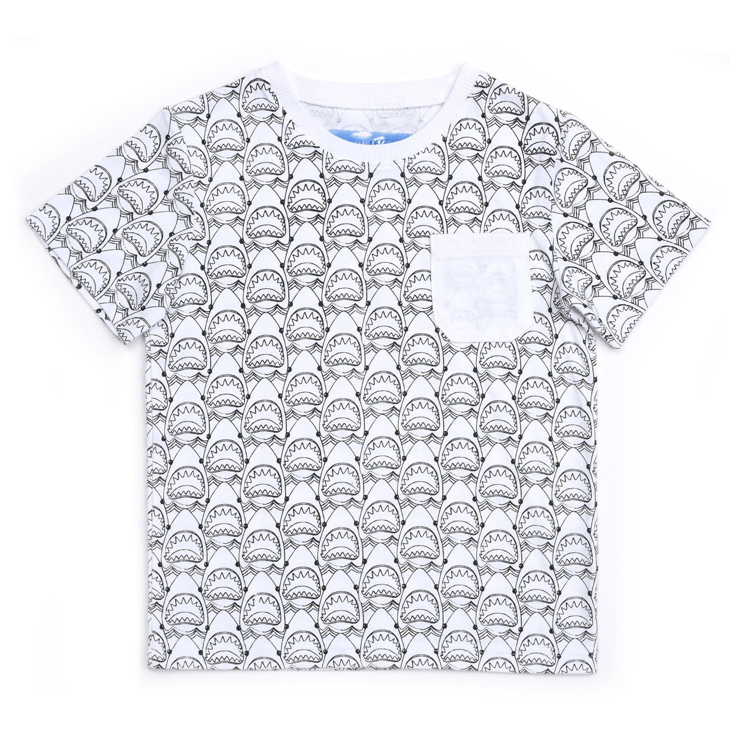Kapital K Shark Print Pocket Tee
