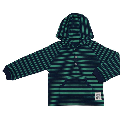 Kapital K Stripe Thermal Hoodie Tee