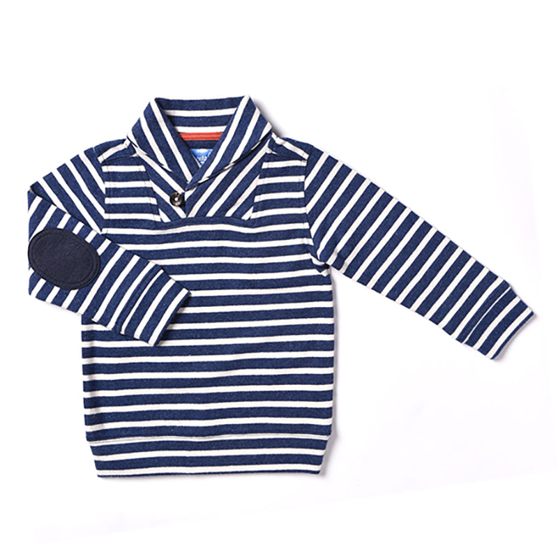 Kapital K Striped Shawl Collar Pullover