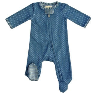 Miki Miette Dot Footie Romper