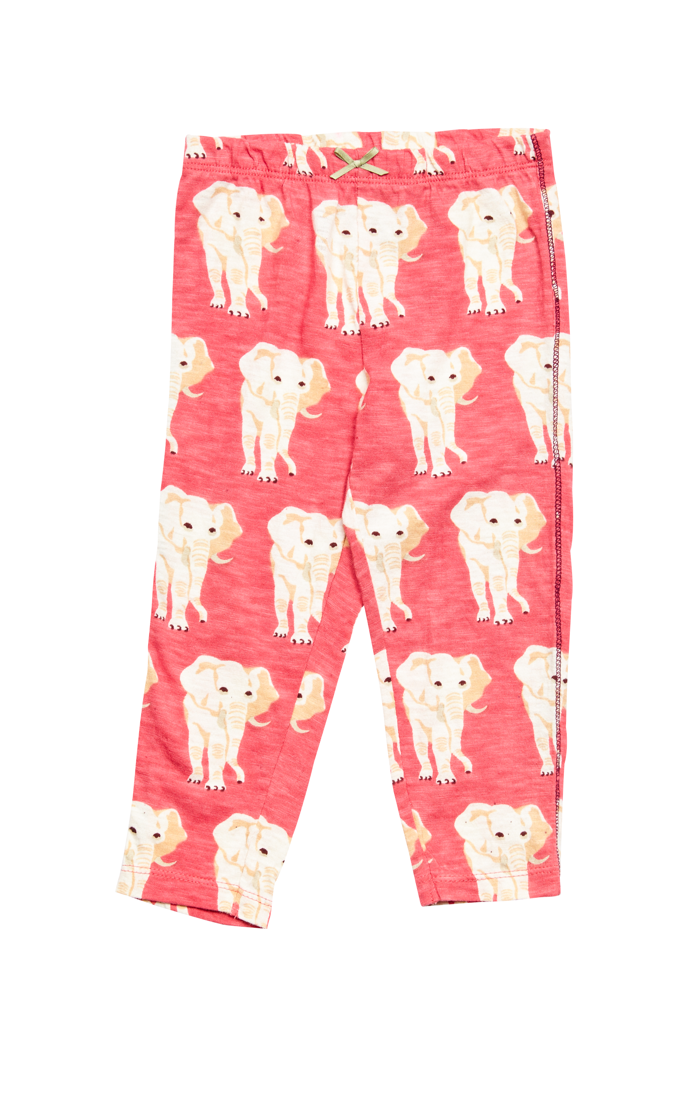 Pink Chicken Elephant Leggings