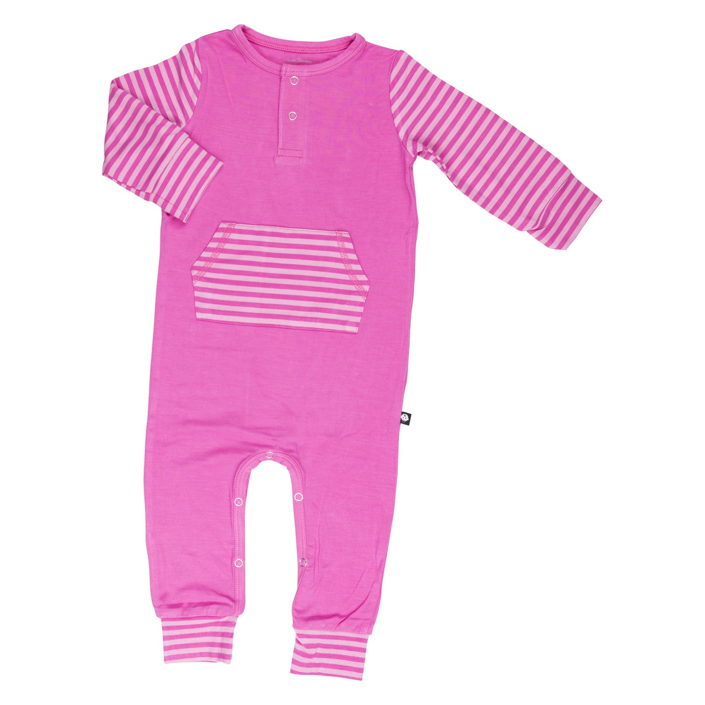 Sweet Bamboo Pink Pocket Romper