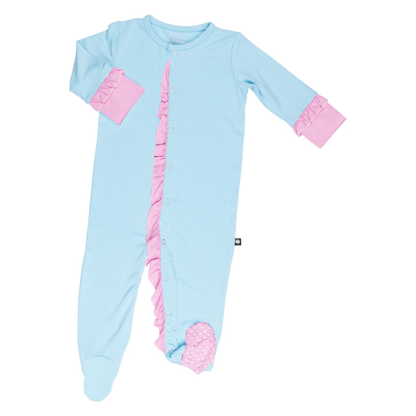 Sweet Bamboo Ruffle Footie