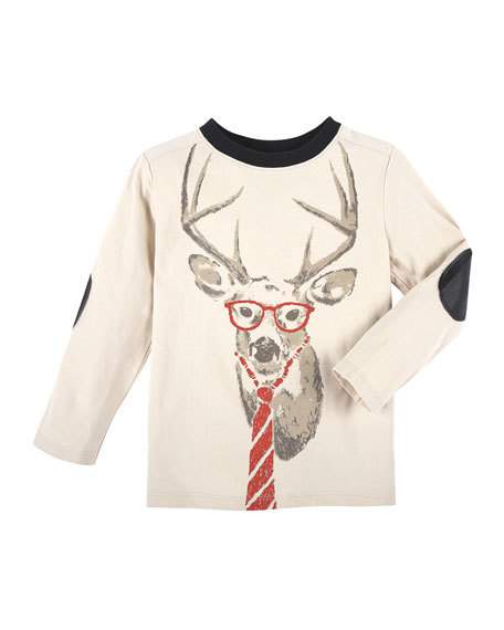 Andy & Evan Oatmeal Reindeer Tee