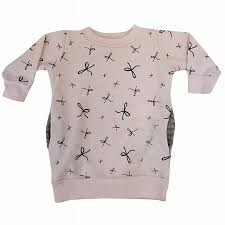 Go Gently Bow Sweatshirt Dress