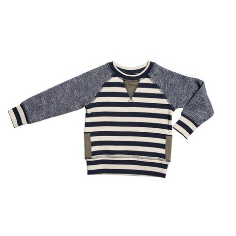 Miki Miette Navy Striped Iggy Top