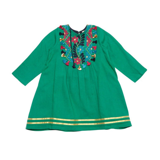 Pink Chicken Emerald Green Juliet Dress