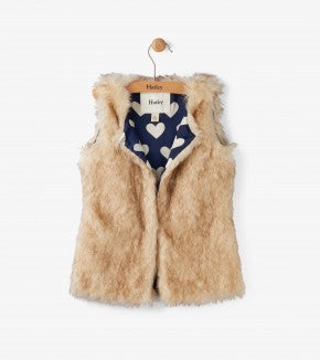 Hatley Honey Brown Fur Vest