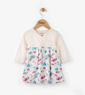 Hatley Watercolor Blooms Mini Crossover Dress